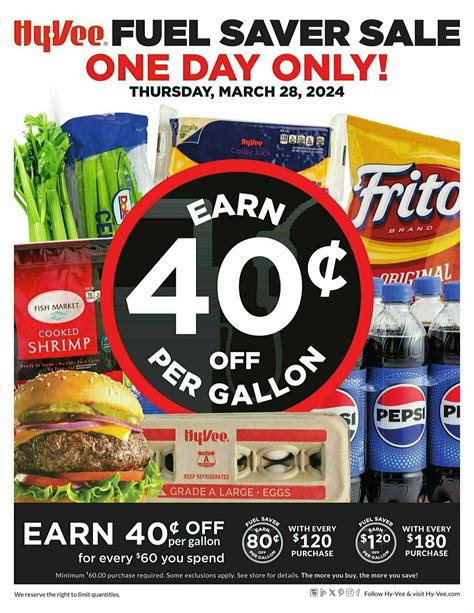 hy vee one day sale today